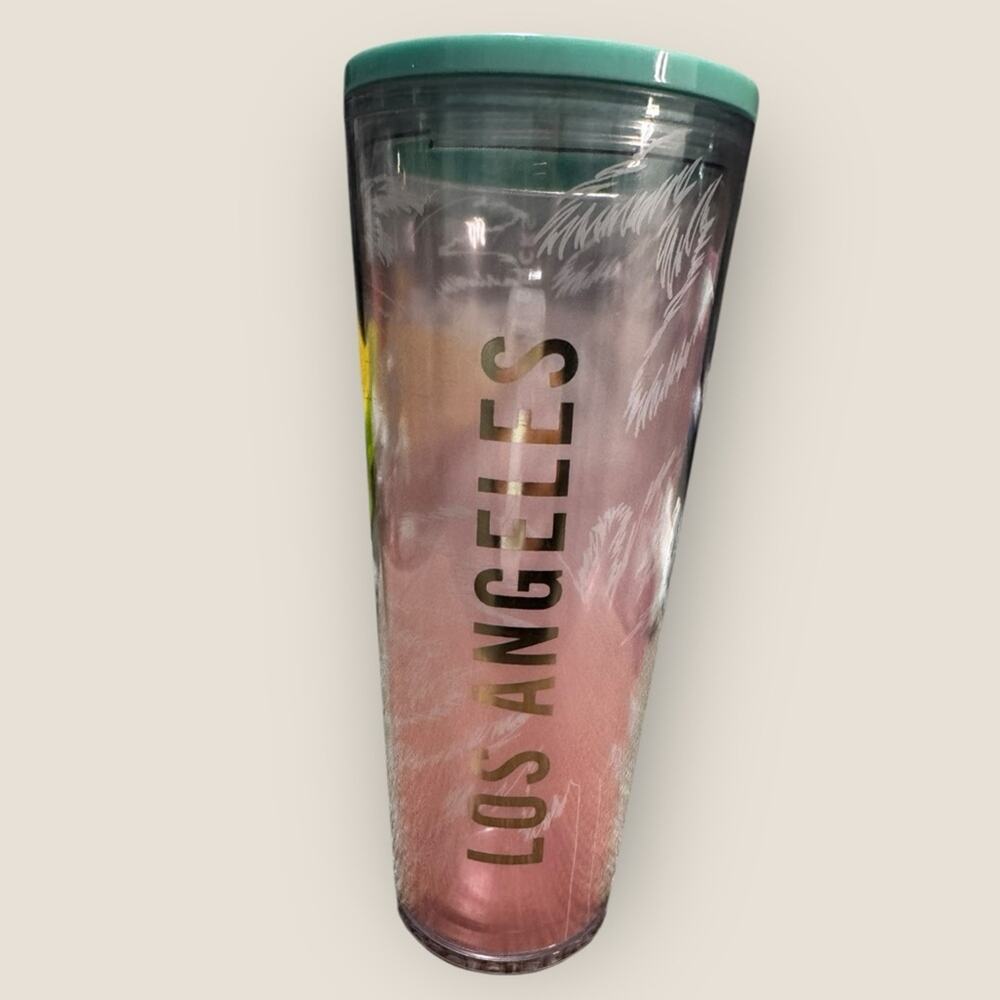 Starbucks Los Angeles Venti cold cup traveler tumbler 24 oz